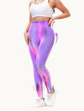 Shgiloo Seamless Tie Dye Yoga Leggings for Women - 3-Color Options High Waisted Scrunch Butt Lifting Gym Workout Pants